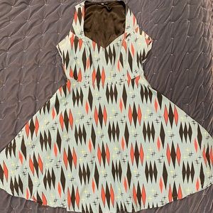 Retro style A-line dress